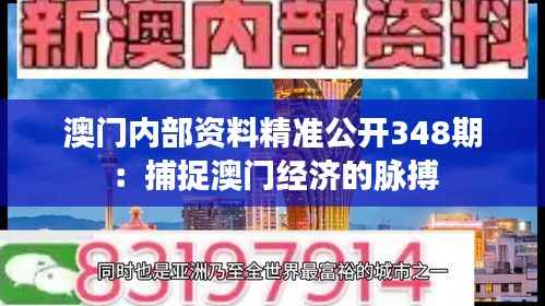 澳门内部资料精准公开348期:捕捉澳门经济的脉搏